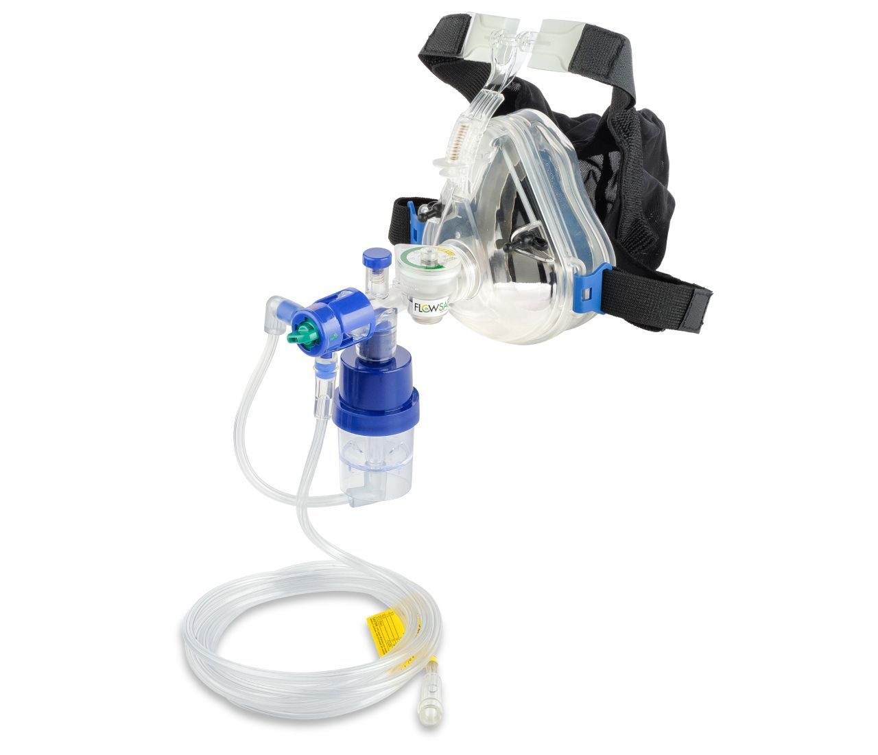 Система CPAP l Flow-Safe II EZ с манометром, предохранительным клапаном, трубкой, небулайзером, маской с прямым коннектором и портом, размер S
